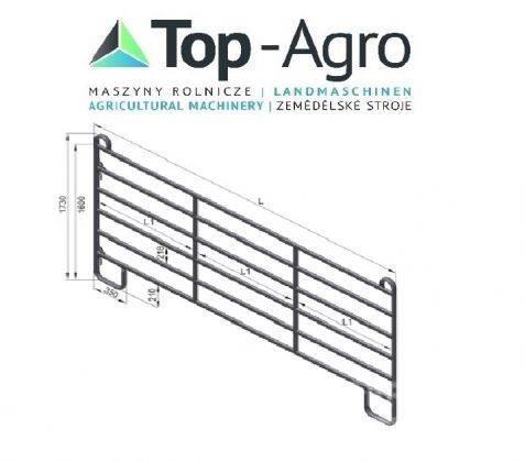 Top-Agro Partition wall door or panel HAP 240 NEW! Karmniki dla zwierzat