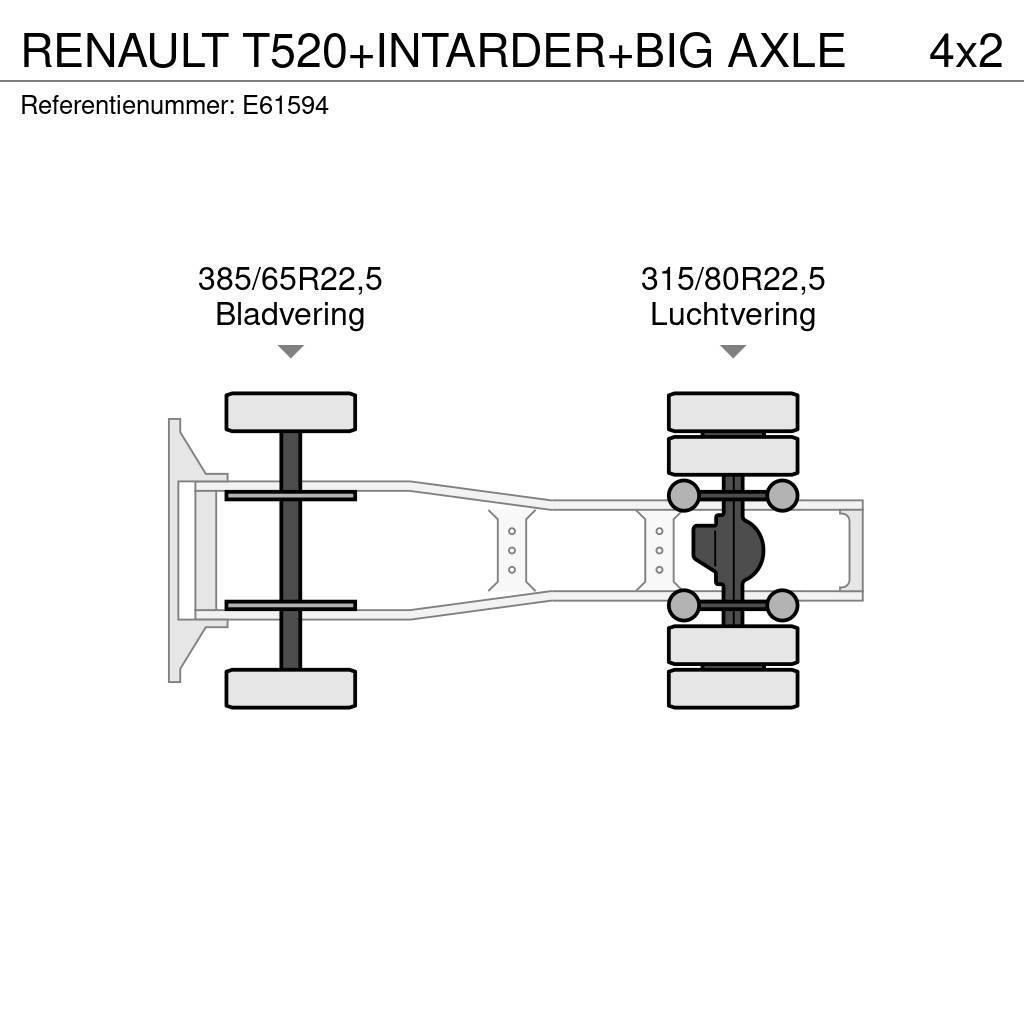 Renault T520+INTARDER+BIG AXLE Ciągniki siodłowe