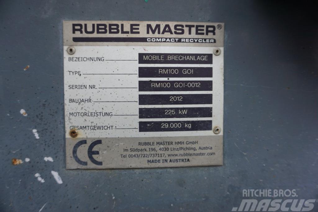 Rubble Master RM 100GO! Kruszarki mobilne