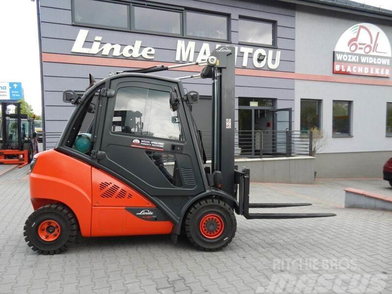 Linde H30T-02 Triplex , side shift Wózki LPG