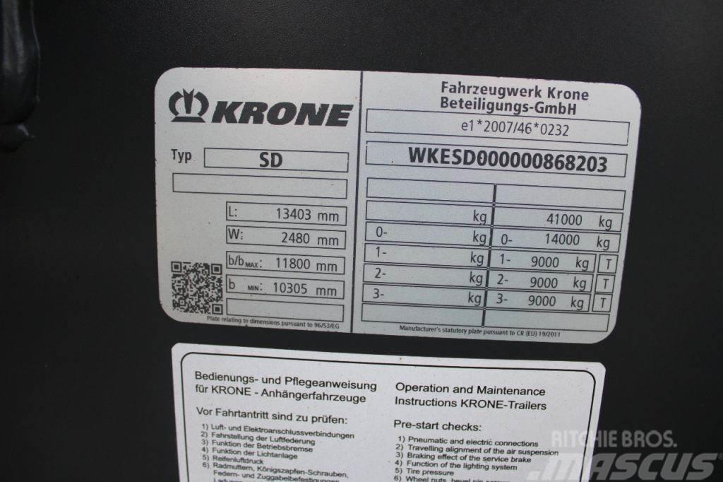 Krone 3x axle + 2x20/30/40/45ft + High Cube + BE APK 07- Naczepy do transportu kontenerów