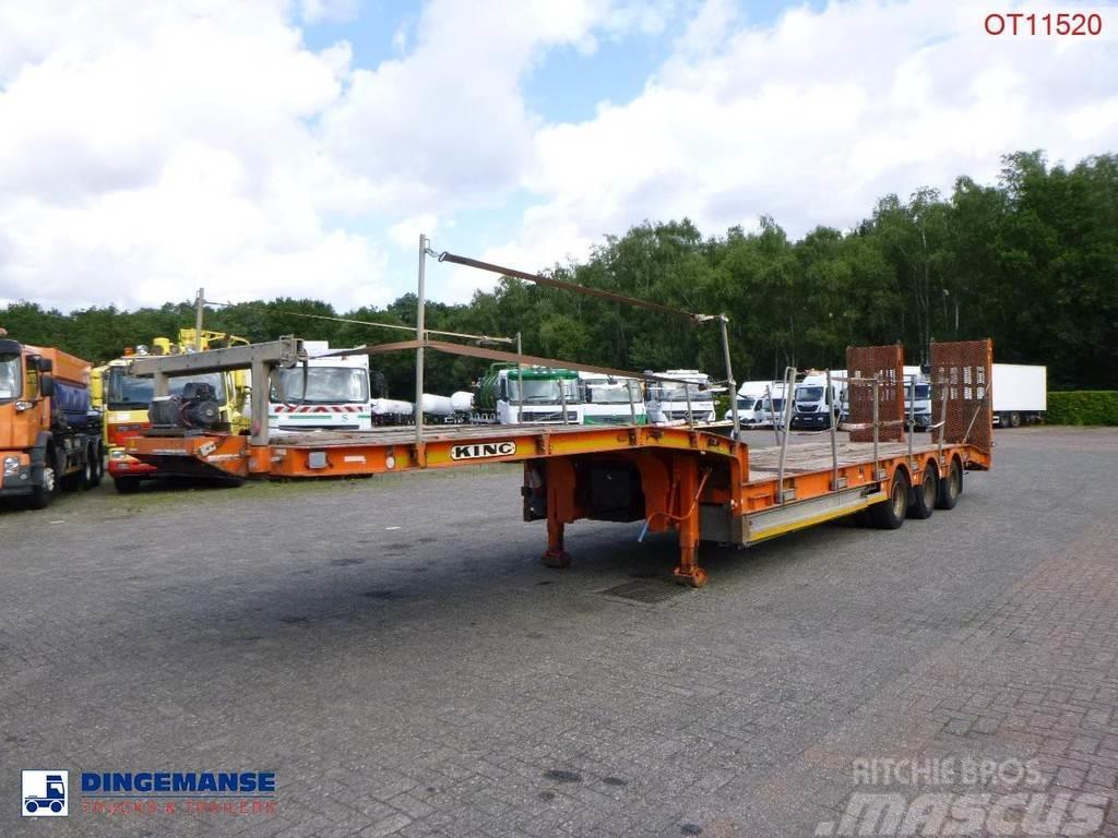 King 3-axle semi-lowbed trailer 44T + ramps Naczepy niskopodłogowe