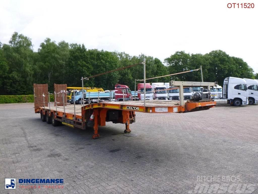 King 3-axle semi-lowbed trailer 44T + ramps Naczepy niskopodłogowe