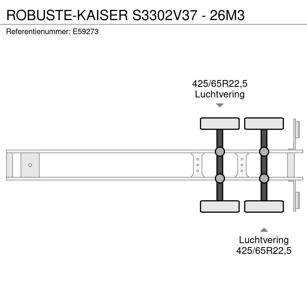  Robuste-Kaiser S3302V37 - 26M3 Naczepy wywrotki / wanny