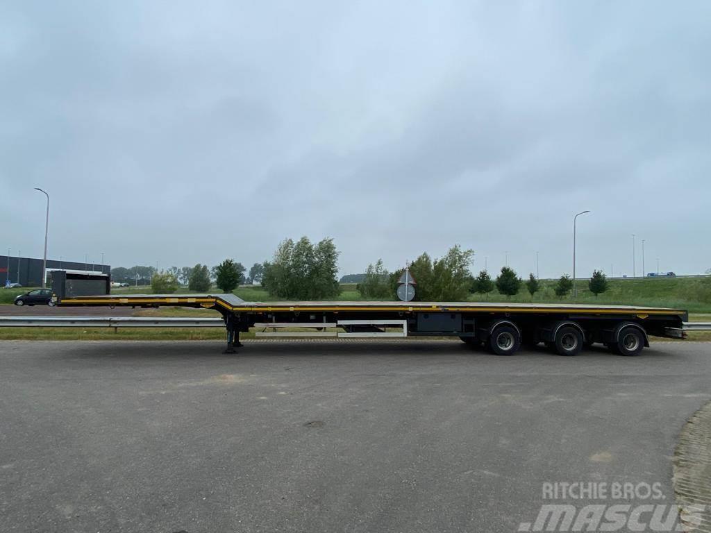 Broshuis 5 AOU-68/3-15 trailer 3 x extendable Windmill Tran Platformy / Naczepy z otwieranymi burtami