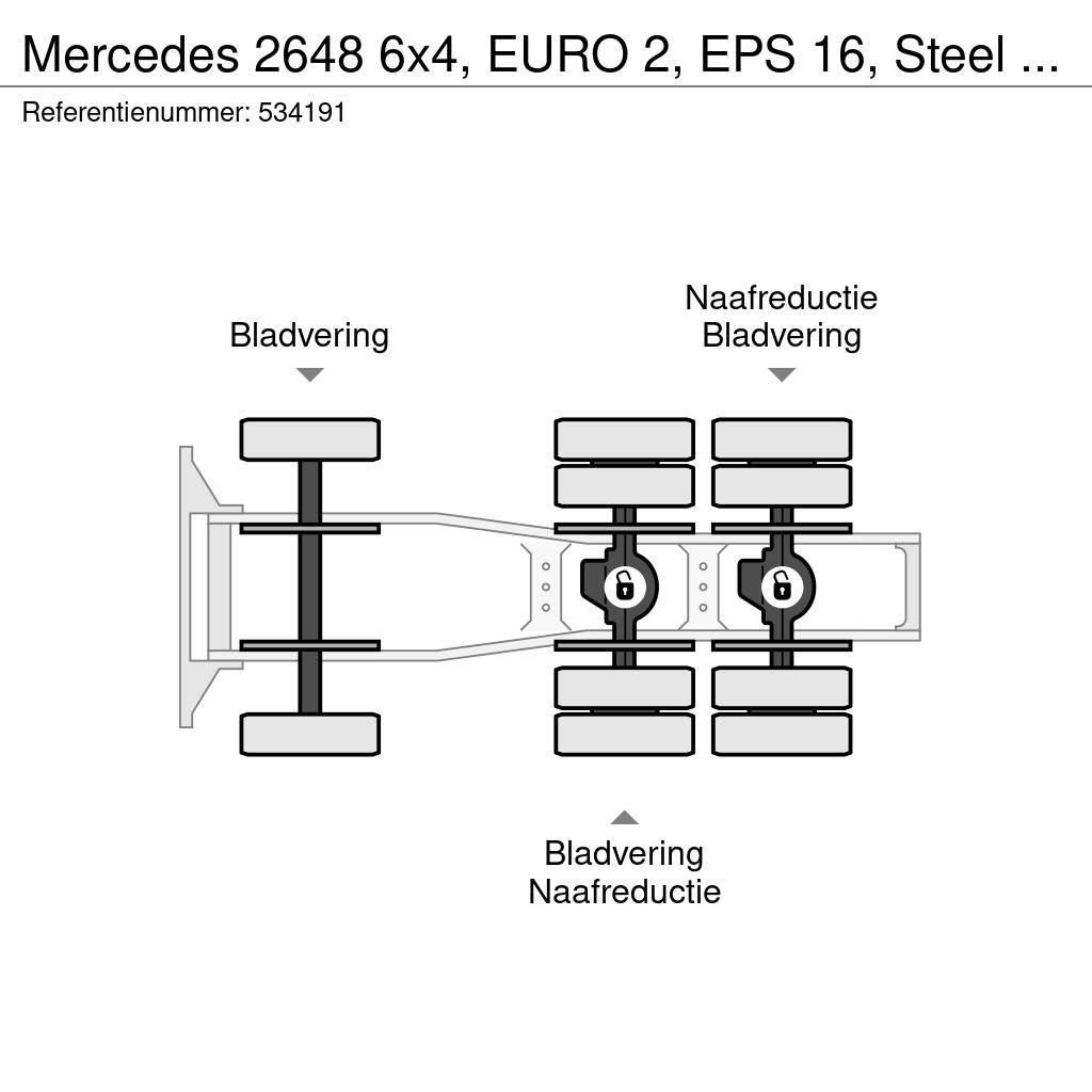 Mercedes-Benz 2648 6x4, EURO 2, EPS 16, Steel Suspension Ciągniki siodłowe