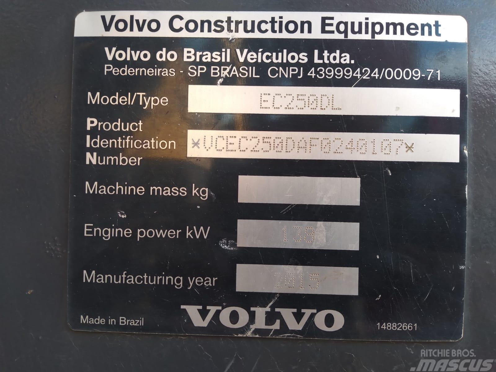 Volvo EC 250 D L Koparki gąsienicowe
