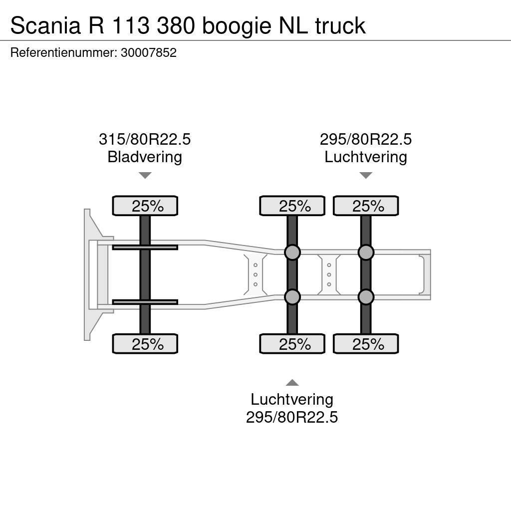 Scania R 113 380 boogie NL truck Ciągniki siodłowe