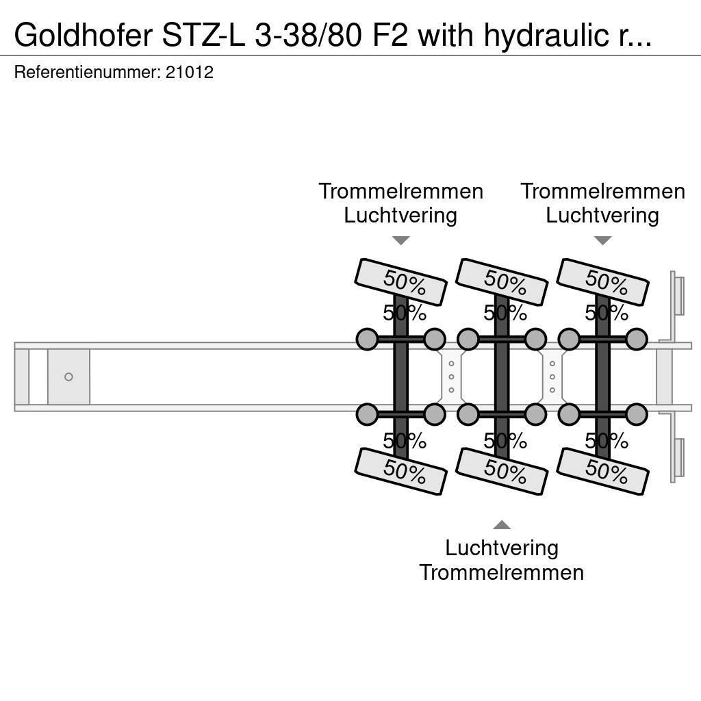 Goldhofer STZ-L 3-38/80 F2 with hydraulic ramps Naczepy niskopodłogowe