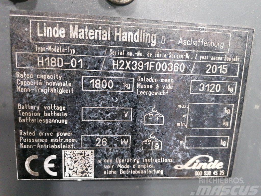 Linde H18D-01 Wózki LPG