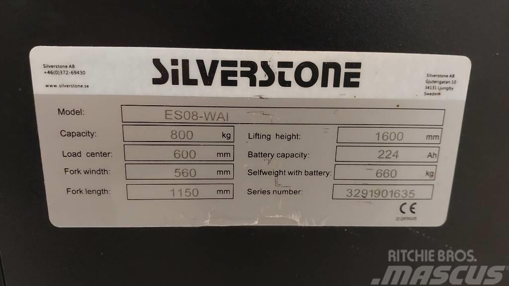 Silverstone ledestabler med initialløft 1,6 m løftehøyde Wózki widłowe unoszące z dyszlem