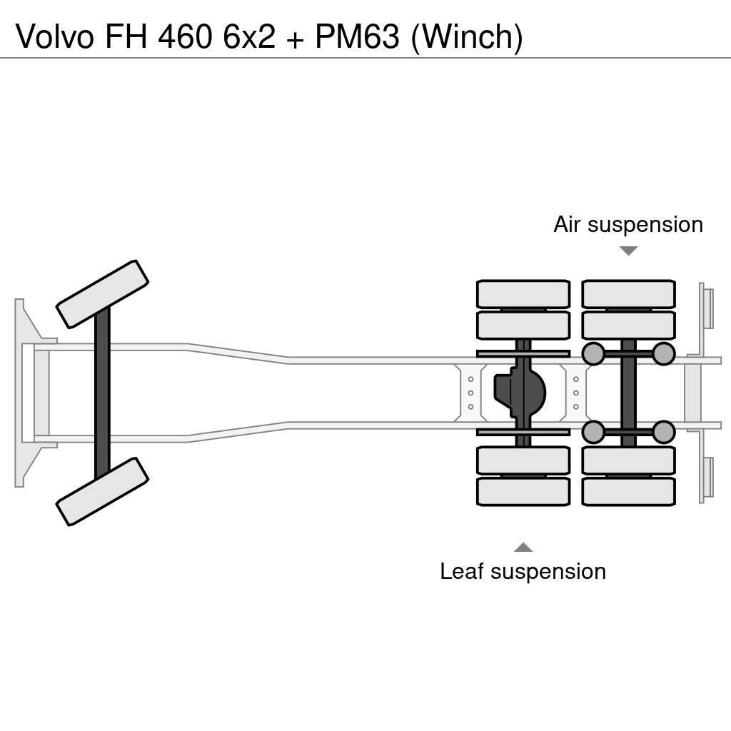 Volvo FH 460 6x2 + PM63 (Winch) Żurawie szosowo-terenowe