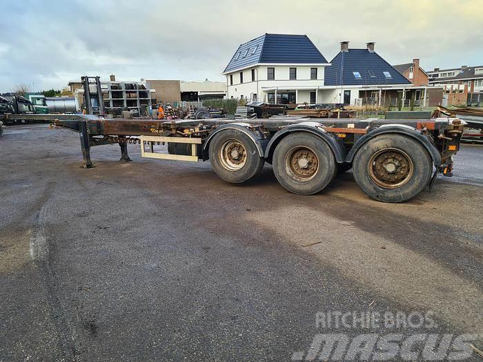 Nooteboom 3 AXLE CONTAINER CHASSIS ALL CONNECTIONS ROR DRUM Naczepy do transportu kontenerów