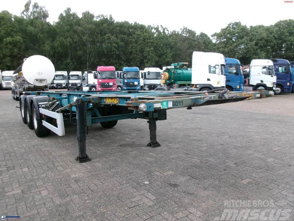 Van Hool 3-axle container chassis 20,30 ft. Naczepy do transportu kontenerów