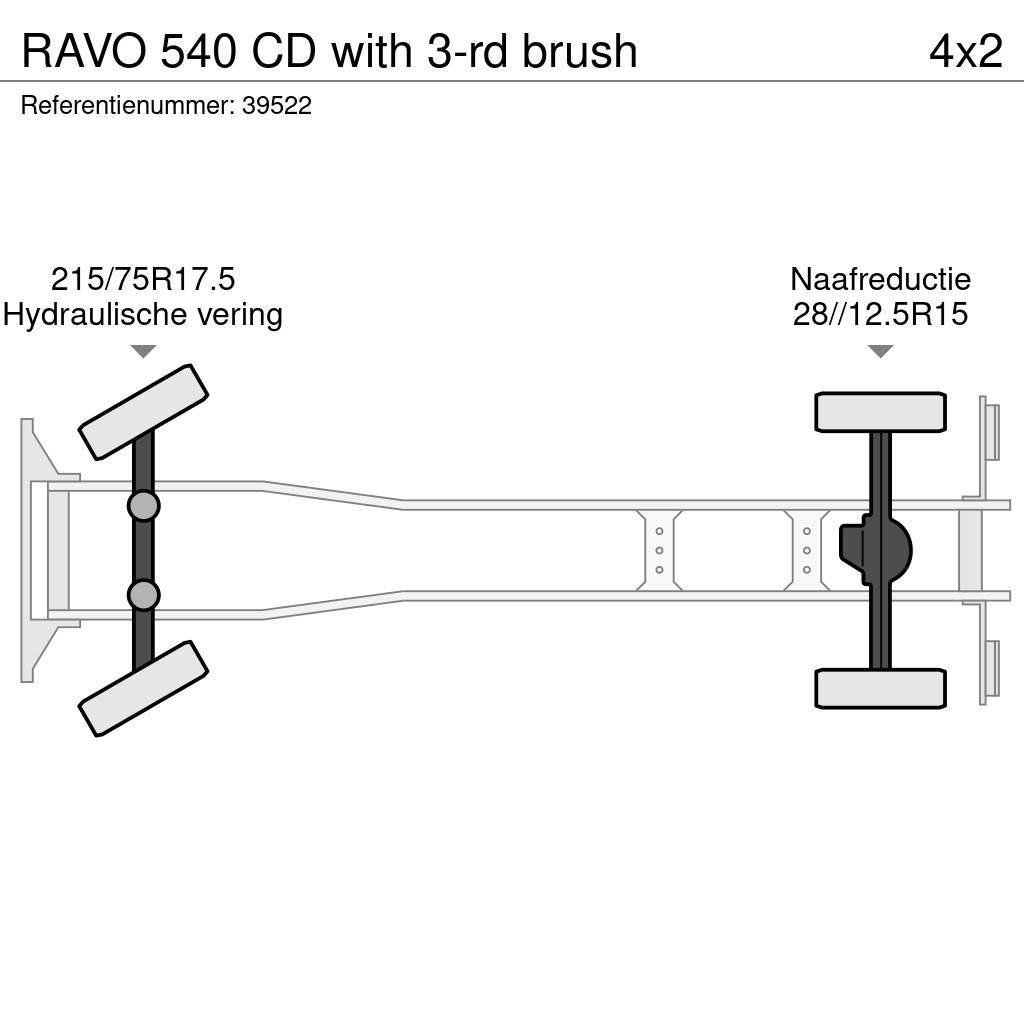 Ravo 540 CD with 3-rd brush Zamiatarki
