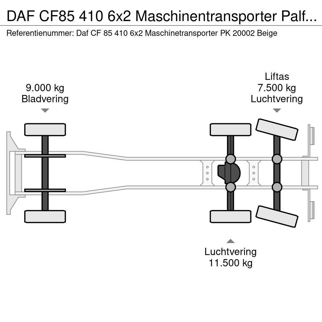 DAF CF85 410 6x2 Maschinentransporter Palfinger PK 200 Pojazdy do transportu samochodów