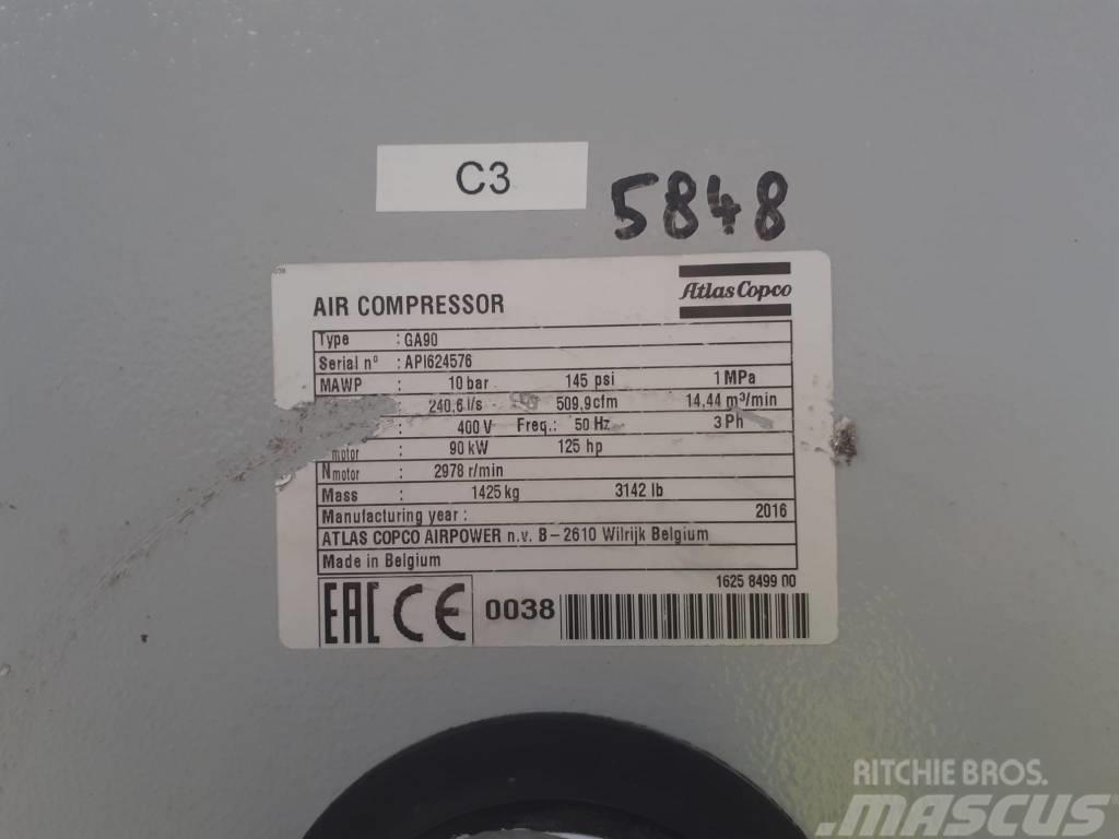 Atlas Copco Compresseur à vis (GA90) Turbo sprężarki