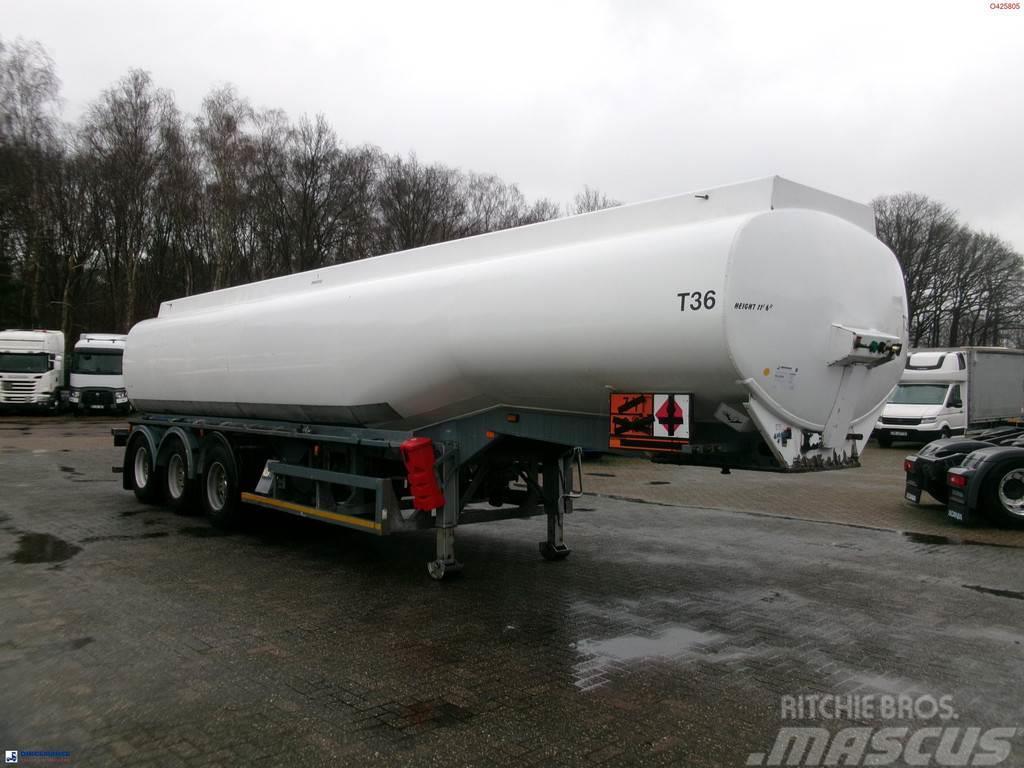  Crane Fruehauf Fuel tank alu 39 m3 / 1 comp + pump Naczepy cysterna