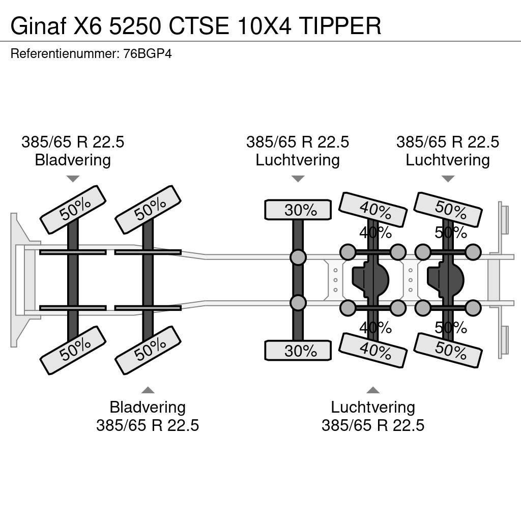 Ginaf X6 5250 CTSE 10X4 TIPPER Wywrotki