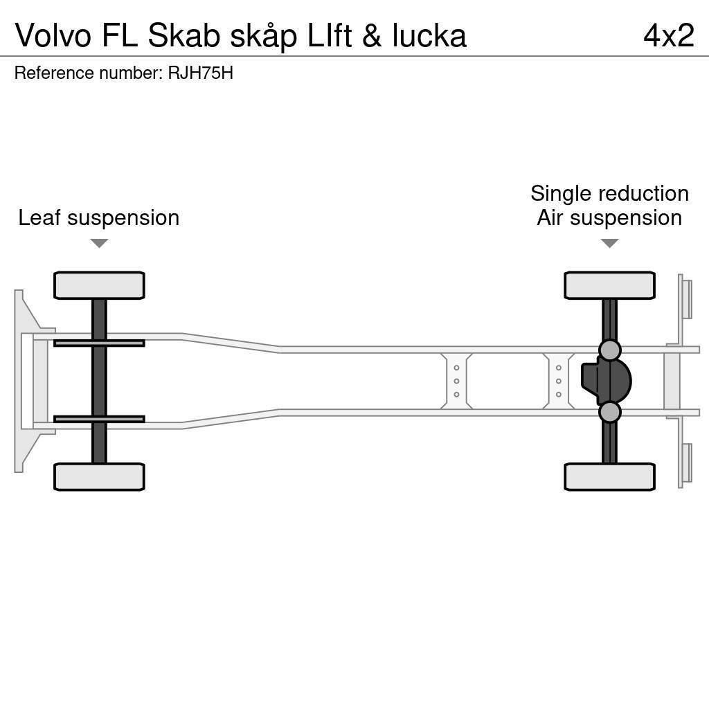 Volvo FL Skab skåp LIft & lucka Samochody ciężarowe ze skrzynią zamkniętą