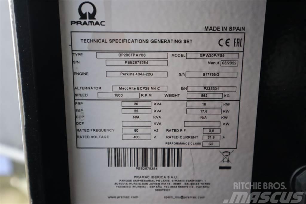 Pramac GPW20P Unused, Valid inspection, *Guarantee! Diese Agregaty prądotwórcze Diesla