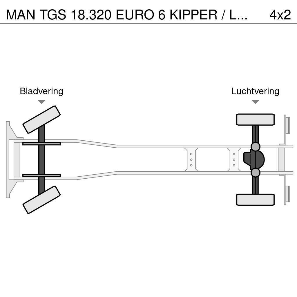 MAN TGS 18.320 EURO 6 KIPPER / LOW KM / 2 ZIJDIGE KIPP Wywrotki