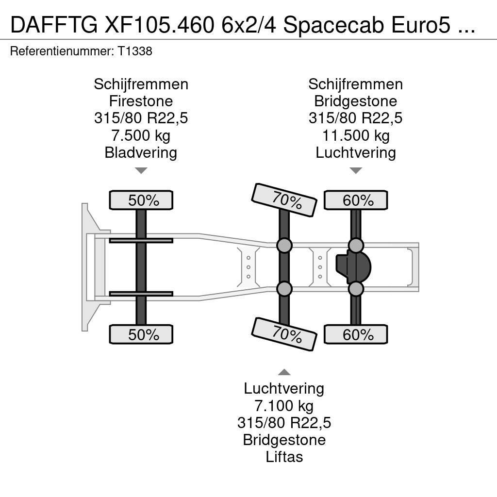 DAF FTG XF105.460 6x2/4 Spacecab Euro5 ATe - Automatic Ciągniki siodłowe
