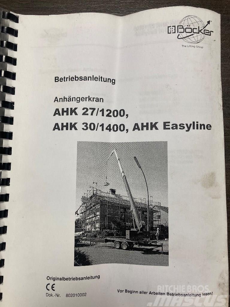 Bocker AHK 27/1200 Easyline Żurawie szosowo-terenowe