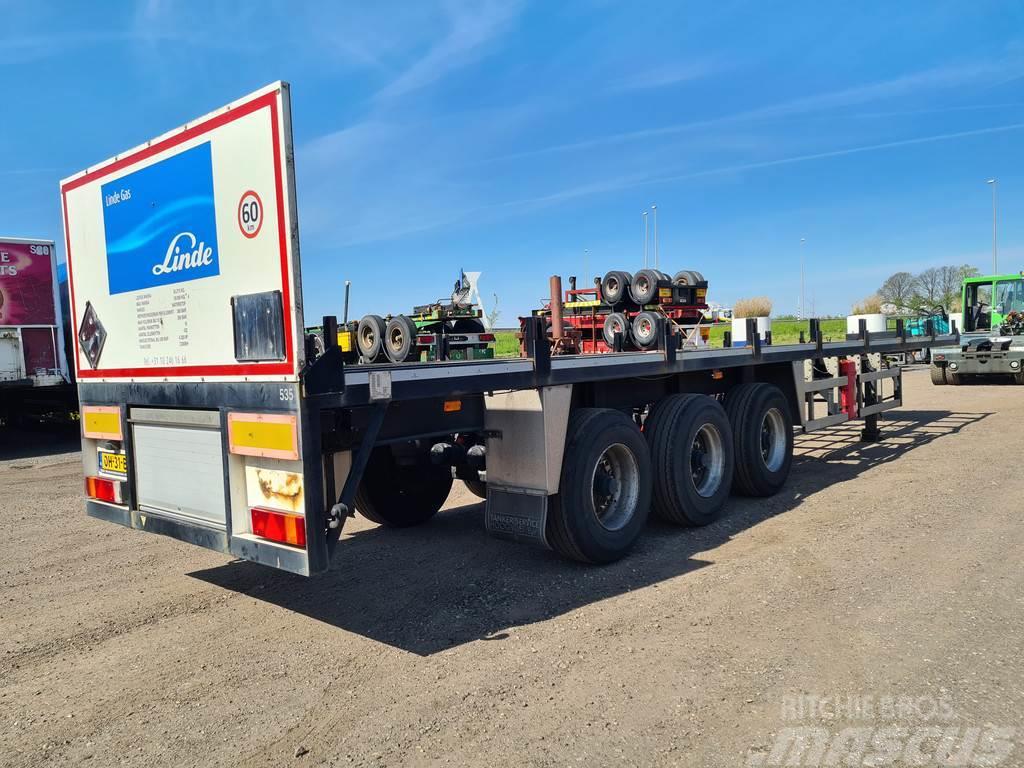 Burg Bpo 12-27 | 3 axle gas container trailer | Bpw dru Platformy / Naczepy z otwieranymi burtami