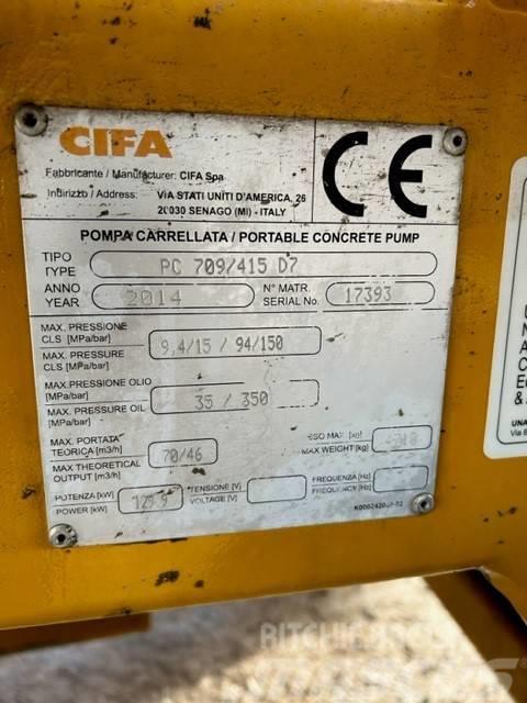 Cifa PC 709 / 415 D7 Samojezdne pompy do betonu