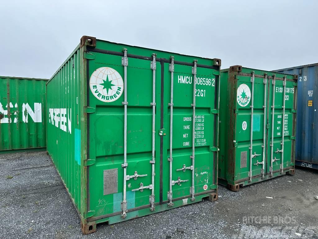  Sjöfartscontainer Container 20fot 20fots nya blå m Kontenery transportowe