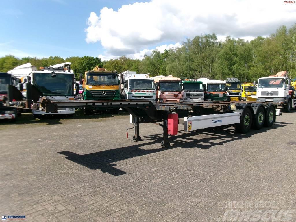 Krone 3-axle container trailer 20-30-40-45 ft DA08LNA Naczepy do transportu kontenerów