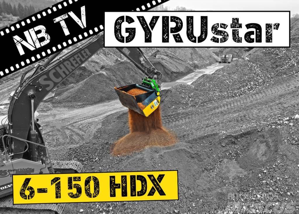 Gyru-Star 6-150HDX (opt Oilquick OQ70/50, Lehnhoff) Łyżki przesiewowe