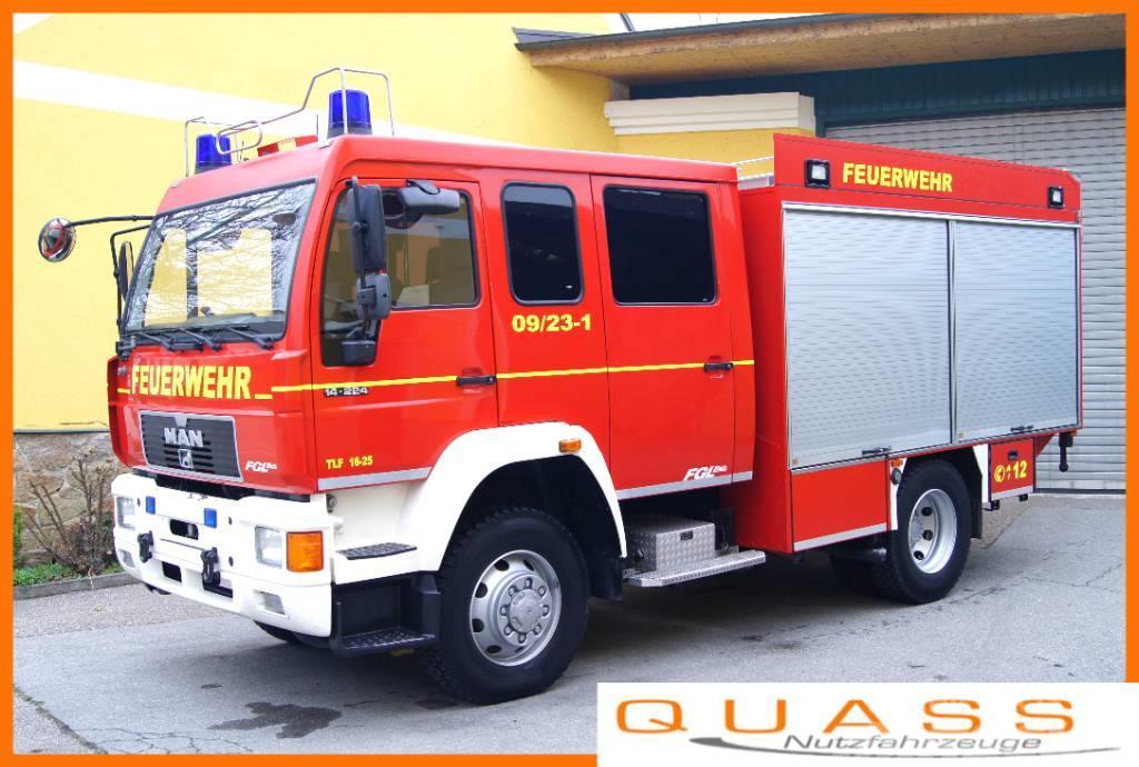 MAN 14.224 L80 4x4 /TÜV/METZ TLF 16/25 Feuerwehr Wozy strażackie