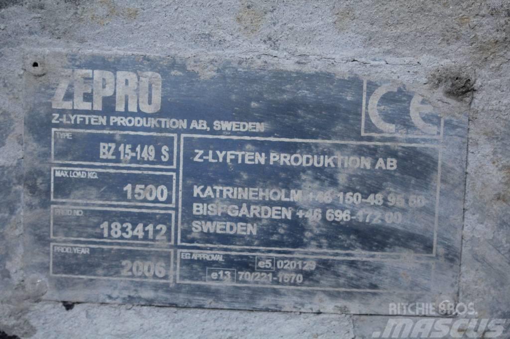 Zepro bakgavellyft Hydraulika