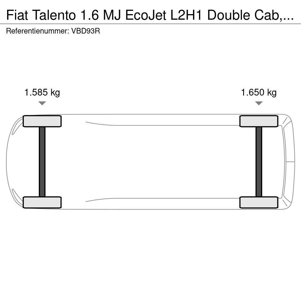 Fiat Talento 1.6 MJ EcoJet L2H1 Double Cab, Navi, Camer Samochody dostawcze ze skrzynią zamkniętą