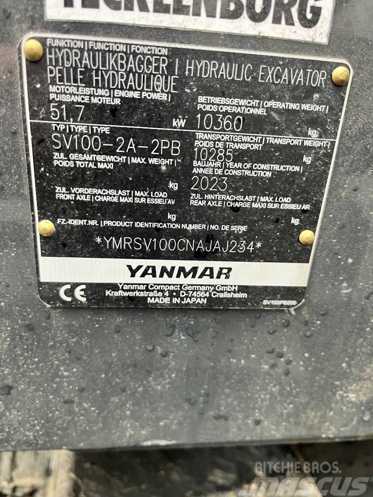Yanmar SV100-2A 2PB Verstellausleger Powertilt HS08 Midikoparki  7t - 12t