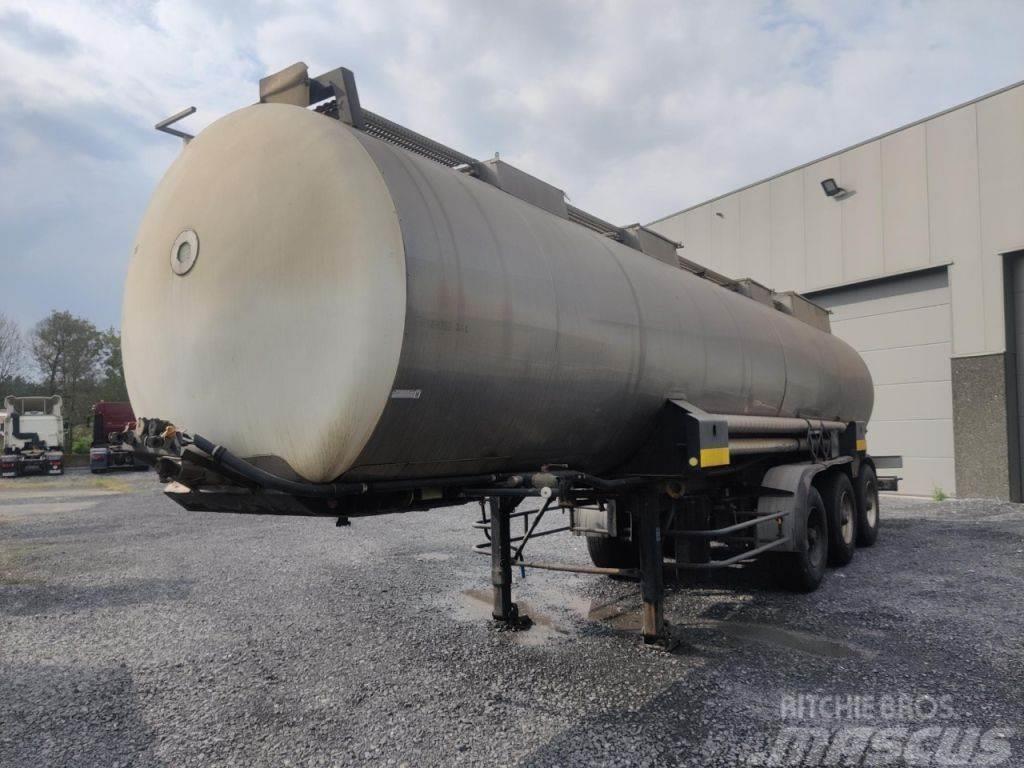 BSL CHEMICAL TANK IN STAINLESS STEEL - 29000 L - 5 UNI Naczepy cysterna