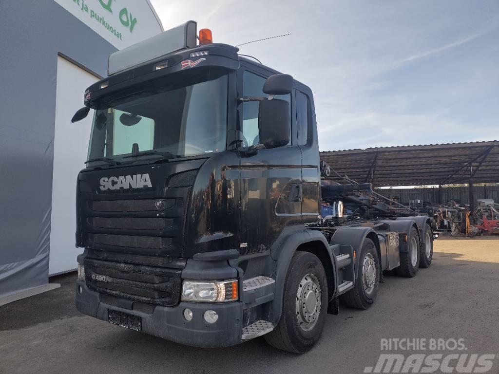 Scania R490 8x4 vaijerilaite,Euro6 Ciężarówki z wymienną zabudową