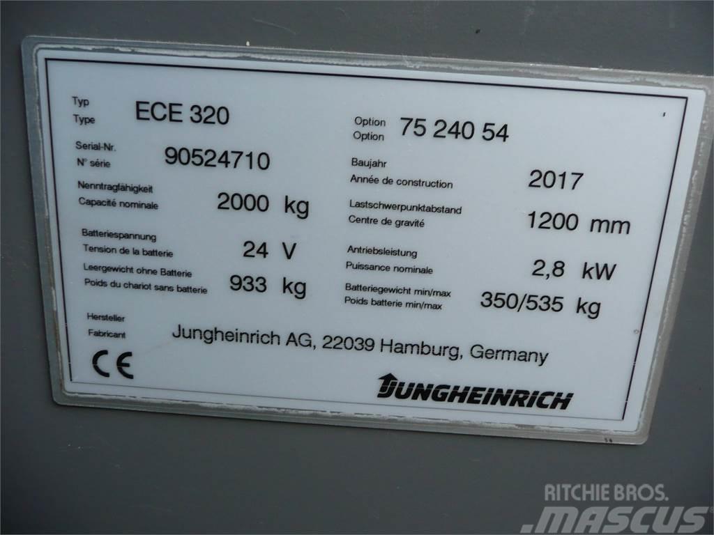 Jungheinrich ECE 320 2400x540mm Wózki kompletacyjne nisko unoszące