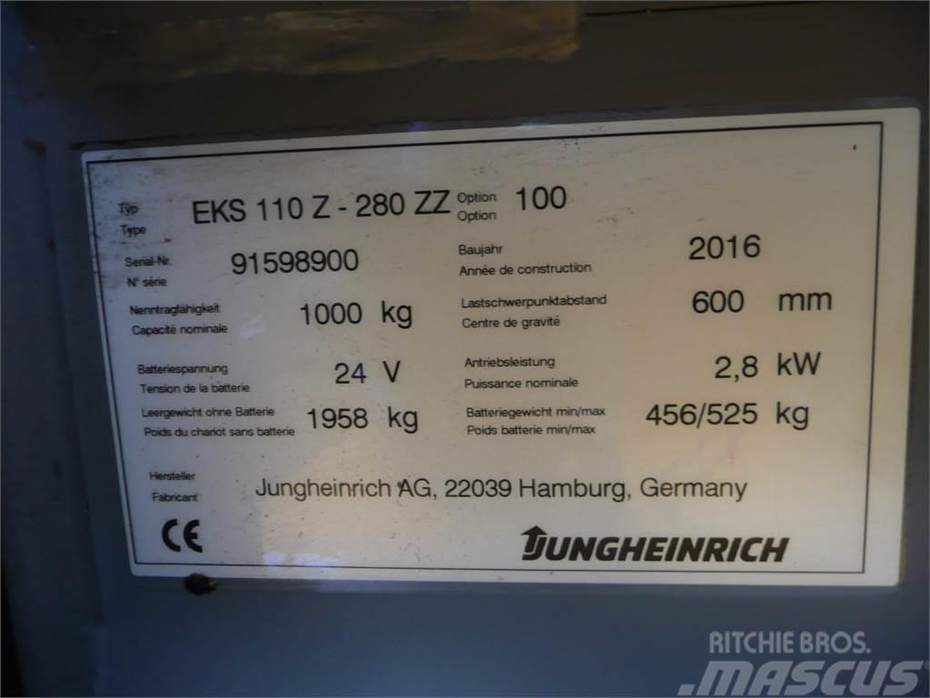Jungheinrich EKS 110 Z 280 ZZ Wózki kompletacyjne wysoko unoszące