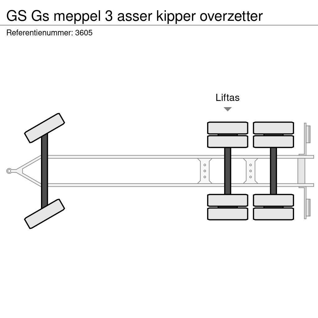 GS meppel 3 asser kipper overzetter Przyczepy wywrotki