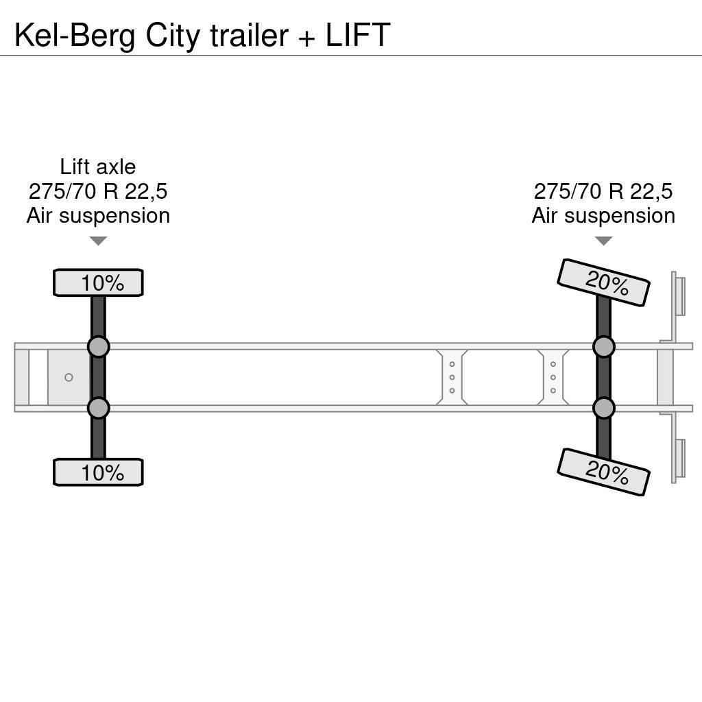Kel-Berg City trailer + LIFT Naczepy firanki
