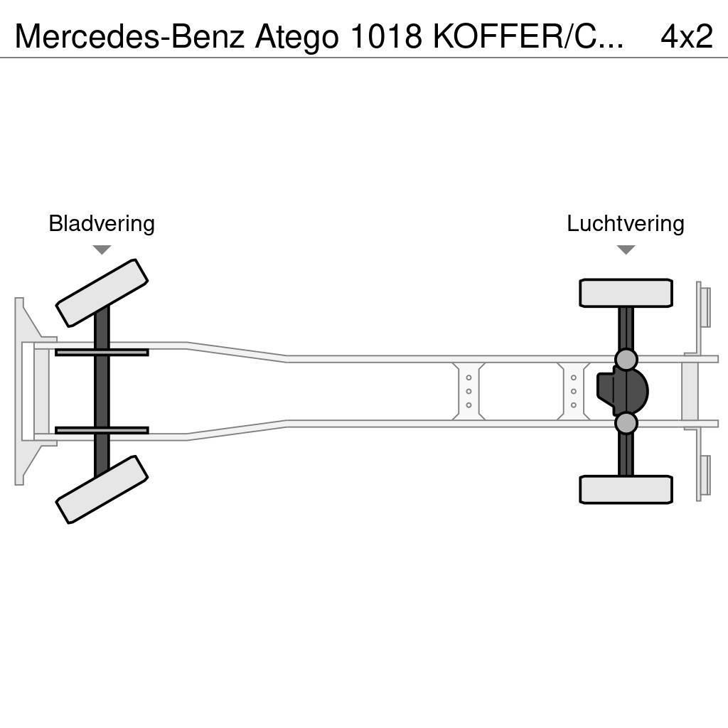 Mercedes-Benz Atego 1018 KOFFER/CAISSE + D'HOLLANDIA 1500 KG Samochody ciężarowe ze skrzynią zamkniętą