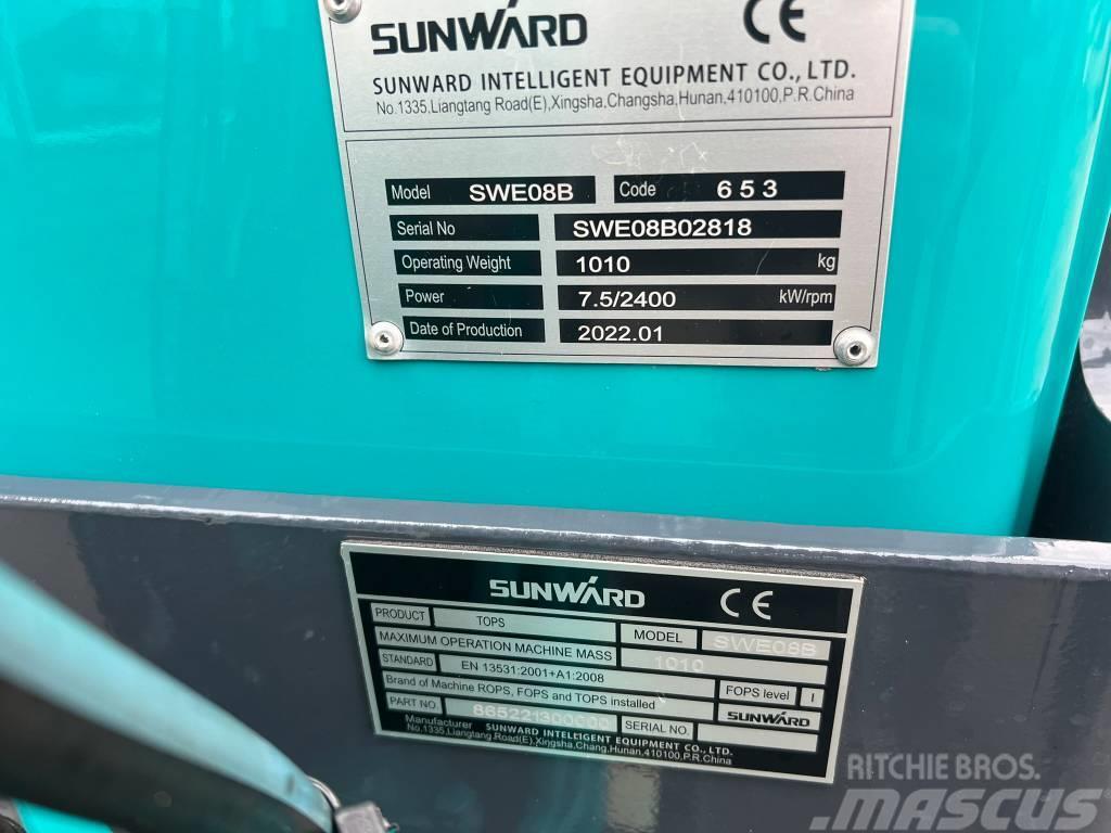 Sunward SWE08B minikraan Minikoparki