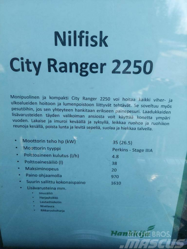  MUUT YMPÄRISTÖKONEET NILFISK CITY RANGER 2250 Inne maszyny komunalne