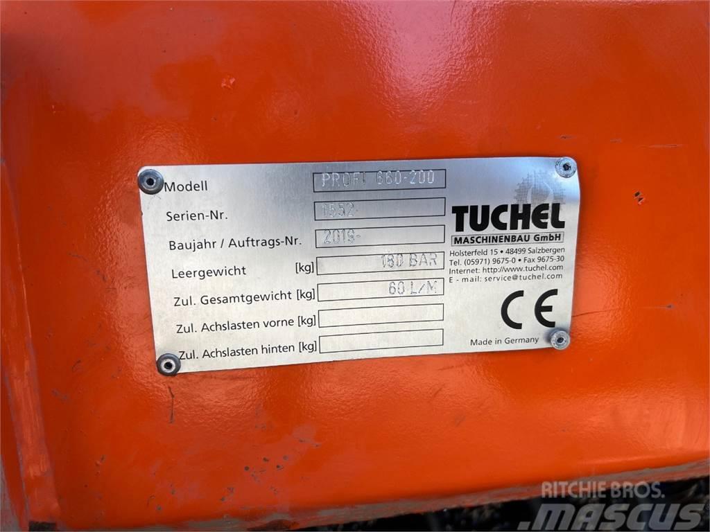 Tuchel Profi 660 kost - 200 cm. bred / Opsamler - kasse - Ładowarki kołowe