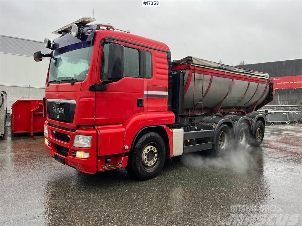 MAN TGS 35.480 asphalt truck 8x4 w/ hydraulic canopy a Inne
