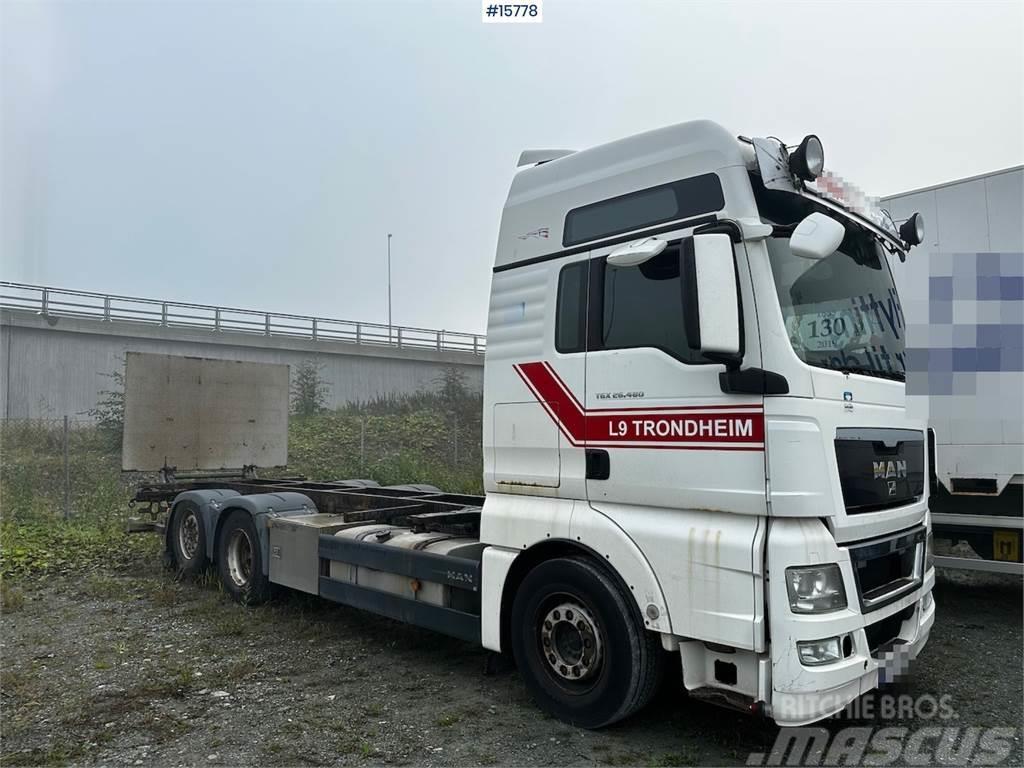 MAN TGX 26.480 6x2 Container truck w/ lift. Rep object Kontenerowce / BDF