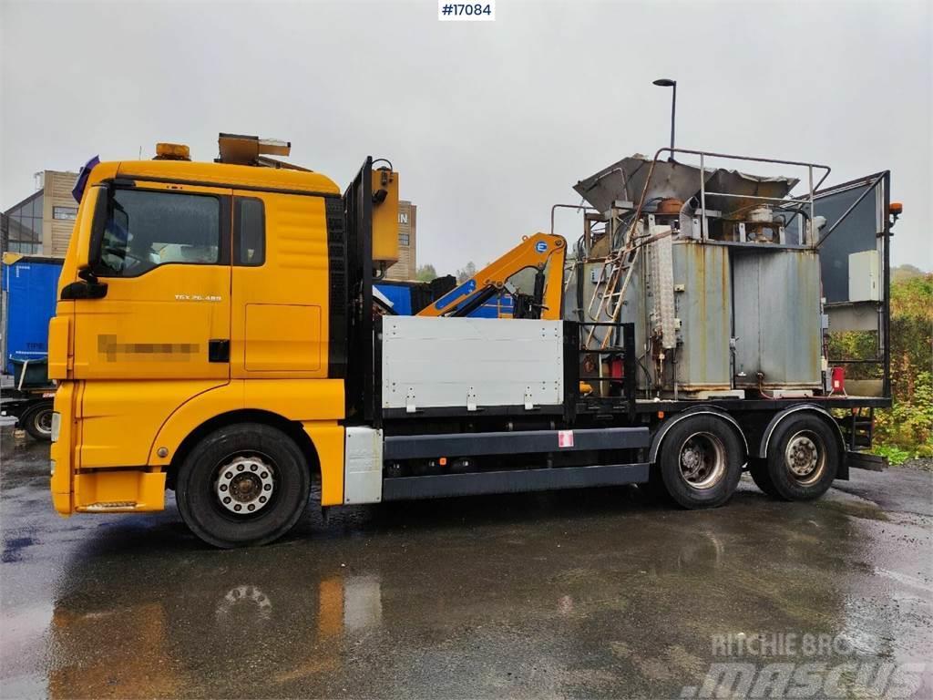 MAN TGX 26.480 Boiler truck with crane. Rep object Pojazdy komunalne